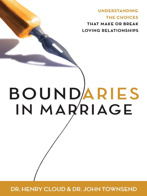 Title details for Boundaries in Marriage by Henry Cloud - Available